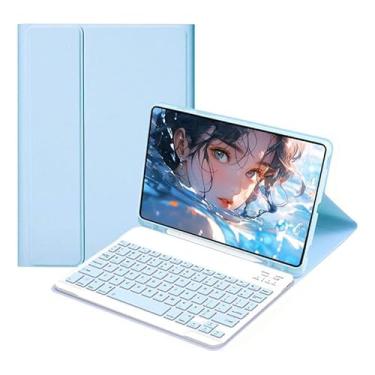 Imagem de Capa Com Teclado Para Samsung Tab S9 Plus / S9 Fe Plus 12.4