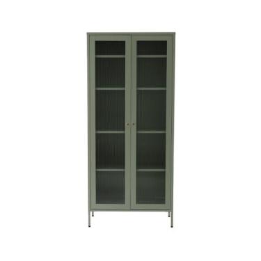 Imagem de Cristaleira 2 Portas Durin Verde Westwing - Westwing Collection, Aço, 