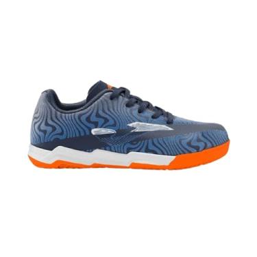 Imagem de Chuteira de Futsal Joma Evolution Infantil Azul/Laranja Tamanho 35