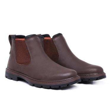 Imagem de Bota em Couro Master Boot Solado de Borracha Masculina-Masculino