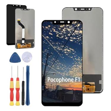 Imagem de Yuxyiony Nova tela de substituição para Xiaomi Pocophone F1 tela de reparo de tela LCD e acessórios de ferramenta de substituição