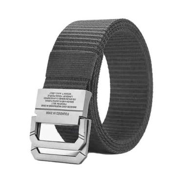 Imagem de Cinto Masculino Ajustável Com Fivela De Liga, Lona De Nylon Para Jeans