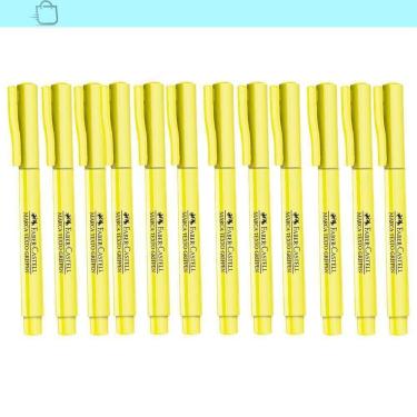 Imagem de Marca Texto Superfluorescente Faber-Castell 12un Cor:Amarela