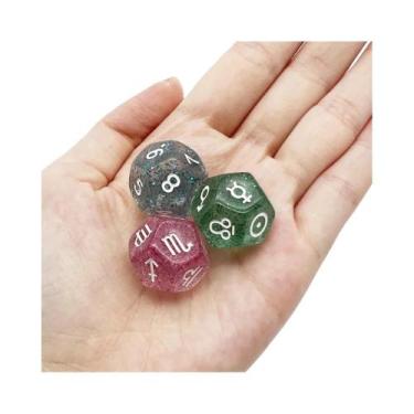 Imagem de Dado De Astrologia Personalizado D12 De Alta Qualidade Em Acrílico Com