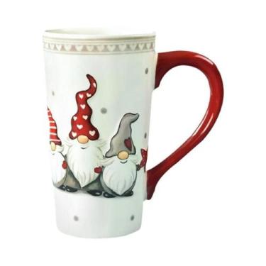 Imagem de Conjunto De Louças Cerâmicas Do Papai Noel Nórdico, Prato, Talheres, E