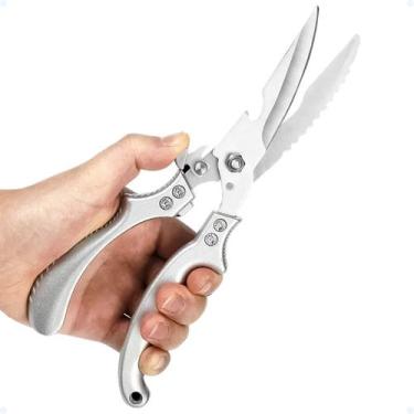 Imagem de Tesoura Corta Destrincha Frango Cozinha Ave Peixe Aço Inox - Cartizze
