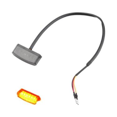 Imagem de Lanterna Traseira LED Universal Para Motocicleta Com Luz De Freio E Pi