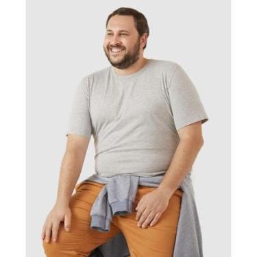 Imagem de Camiseta Plus Size Malwee Plus Básica Decote Redondo Algodão Masculina-Masculino