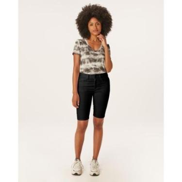 Imagem de Bermuda Ciclista Jeans Malwee Preto - 38 Malwee-Feminino
