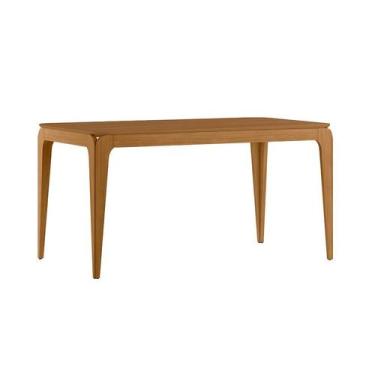 Imagem de Mesa de Jantar Retangular com Tampo MDF Aurea Ypê 160 cm - Modern