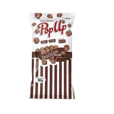 Imagem de Pipoca Especial Pop Up sabor Chocolate 50 gramas- Kit 15un - Bel, pipo