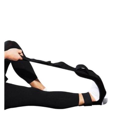 Imagem de Faixa Elastica Alongamento Alca Fita Fisioterapia Pé Tornozelo Cirurgia Cinta Yoga Fitness