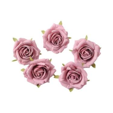 Imagem de Flor Artificial De Seda Rosa De 7cm, 510 Peças, Decoração Para Casa, C