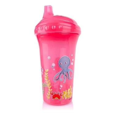 Imagem de Copo Transição Com Bico Rígido 270ml Infantil Bebê Nûby - Nuby, Rosa