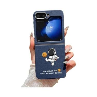 Imagem de Capa De Telefone Dobrável Em TPU Macio Com Textura De Couro À Prova De