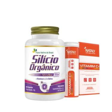 Imagem de Silício Orgânico+Vitaminas 60 Cápsulas Flora Nativa + Vita C - Flora N