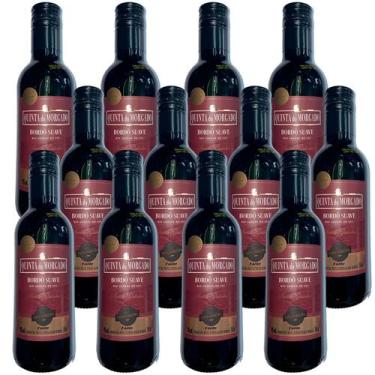 Imagem de Kit 12 Mini Vinho Quinta do Morgado Bordo Suave 245ml