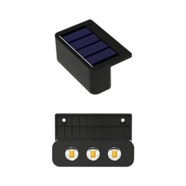 Imagem de Luminária Solar De Parede Externa À Prova d'Água Com 10, 8, 6 Ou 4 LED