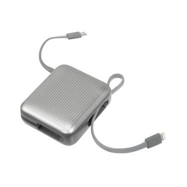 Imagem de Powerbank Riser Mini Laut 10.000mAh USB-C e Lightning Cinza - L_PCRM_BK
