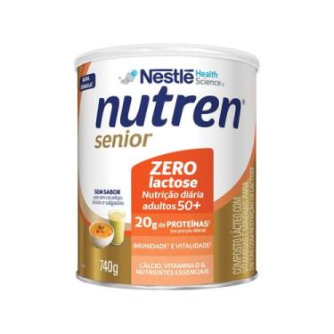 Imagem de Nutren Senior Zero Lactose, Sem Sabor 740g, Nestlé, 740g, Sem Sabor