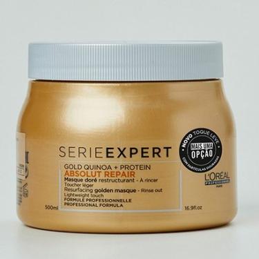 Imagem de Máscara Light de Tratamento L'Oréal Professionnel Absolut Repair Gold Quinoa + Protein - 500ml-Feminino