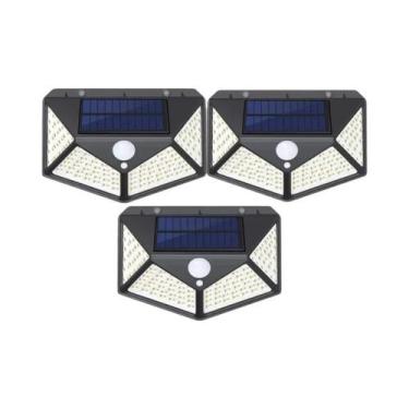 Imagem de 12 Luzes Solares de Parede com Sensor de Movimento - 100 LEDs - Ilumin