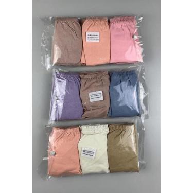 Imagem de Kit 3 Calcinhas Calçolas de Algodão Lisas Sortidas - Taurus, G