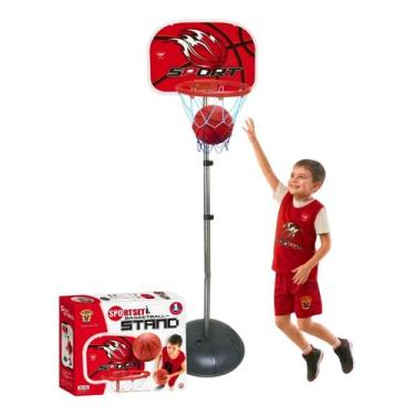 Imagem de Cesta De Basquete Infantil Tabela Completa Com Acessórios Brinquedo In