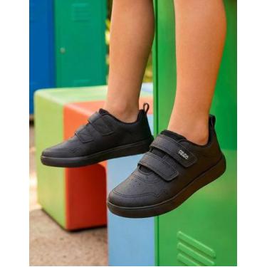 Imagem de Tênis Escolar Infantil Klin College 323031000, Preto, 30