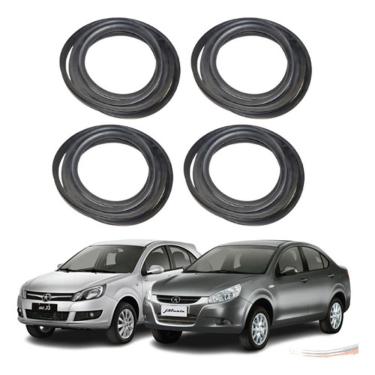 Imagem de Kit de Borrachas das Portas Modelo F103 para JAC J2 J3 J5 J6 Vedação Completa Contra Ru...