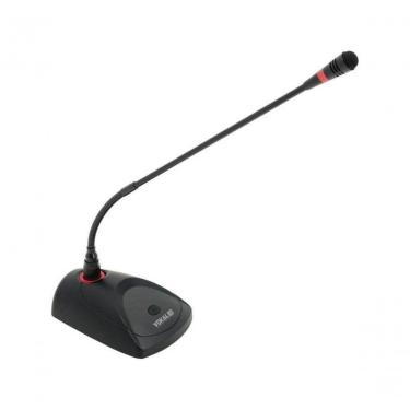 Imagem de Microfone de Mesa VMM-145 para Reuniões e Conferências com Haste Articulável, Chave liga-desliga e LED Power Preto Vokal