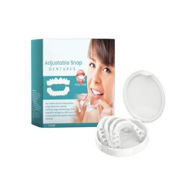 Imagem de Dentaduras Snap-On ajustáveis com estojo de armazenamento, 1 par - EEL