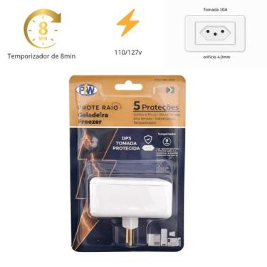 Imagem de Prote raio geladeira e freezer 110v tomada 10a - PW ELETRONICA