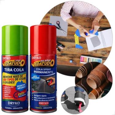 Imagem de Kit Spray Removedor Tira cola + Cola Permanente Dryko 100ml