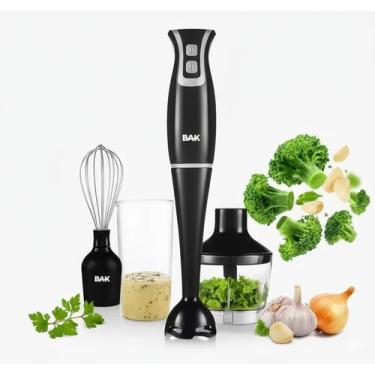 Imagem de Mixer 3 Em 1 Liquidificador De Mão Triturador Mix Batedeira 220v Preto