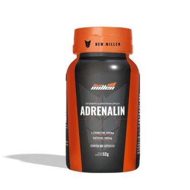 Imagem de Termogênico com L-carnitina Adrenalin 60 Cápsulas New Millen