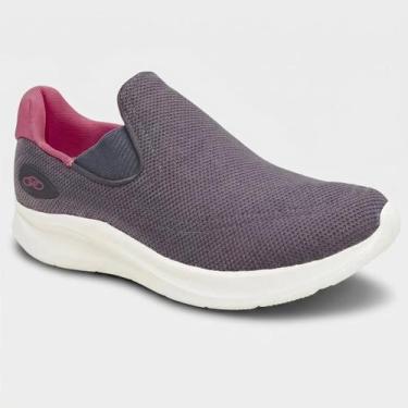 Imagem de Tênis Olympikus Flutua 2 Feminino - Cinza e Rosa - 36, 36