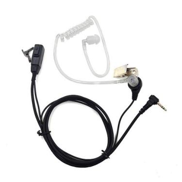 Imagem de Fone com Microfone de lapela Ptt de tubo Transparente para Talkabout M