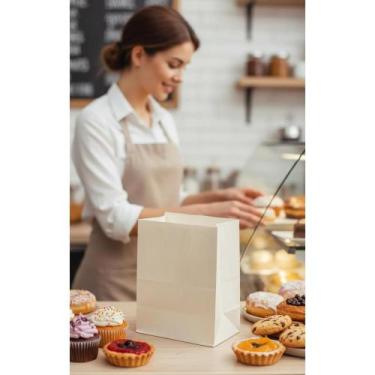 Imagem de Saco Kraft Delivery G: Doces Encantadores  50 Unidades - Congratulatio