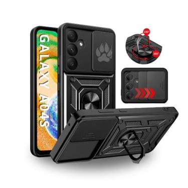 Imagem de Capa Capinha Armor Ring Militar Galaxy A04s Anti Impacto Proteção Câme