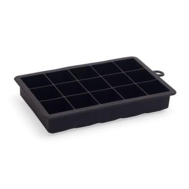 Imagem de Forma de Gelo de Silicone - 15 Cubos Oikos PRETO, U, PRETO