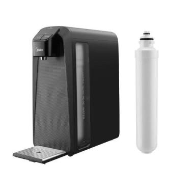 Imagem de Purificador De Água Midea Slim Pure Cinza Bivolt + 1 Filtro Refil Rese