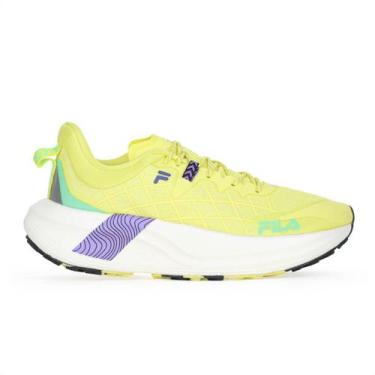 Imagem de Tênis Fila Racer Skytrail Amarelo Roxo e Verde - Feminino, 40, Amarelo