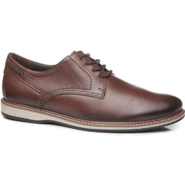 Imagem de Sapato pegada casual em couro ref 125151 masculino, 42, Marrom escuro