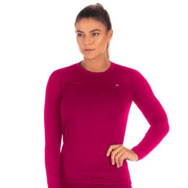 Imagem de Camiseta Térmica Feminina Skin New Poker - Segunda Pele Rosa - Modelo 