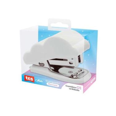 Imagem de Grampeador Mini Plástico 15 Folhas Tris Holic Nuvem