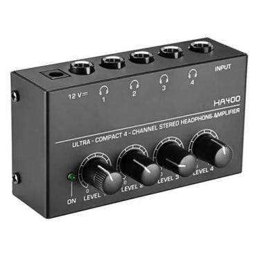 Imagem de Amplificador Fone Ouvido 4 Canais Ha400 - eleven