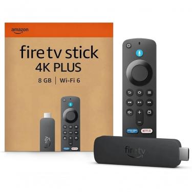 Imagem de Streaming Device Amazon Fire TV Stick 4K Plus com Wi-Fi 6 e Controle Remoto por Voz com Alexa 4K Ultra HD Preto