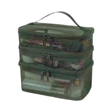 Imagem de Bolsa De Viagem Transparente De Grande Capacidade Com Malha, Organizad