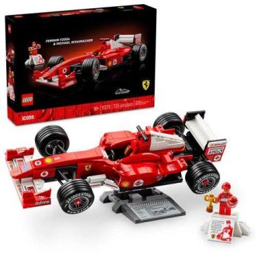 Imagem de LEGO Icons Ferrari F2004 e Michael Schumacher 11375 735 Peças